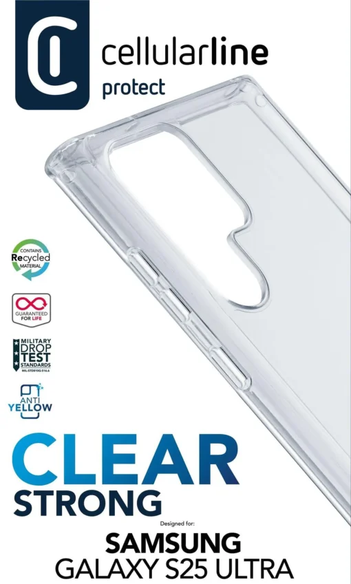 Прозрачен твърд калъф Clear Strong  за Samsung Galaxy S25 Ultra - Image 3