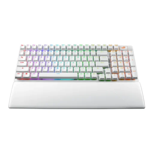 Геймърска безжична Клавиатура ASUS ROG Strix Scope II 96 - Moonlight White - Image 2