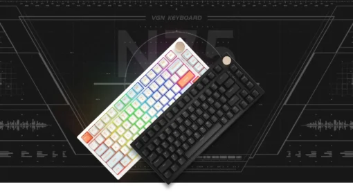 VGN безжична геймърска механична клавиатура Wireless Gaming Mechanical Keyboard - N75 PRO Caribbean Blue - Kailh Vaporwave Switches, RGB - Image 2