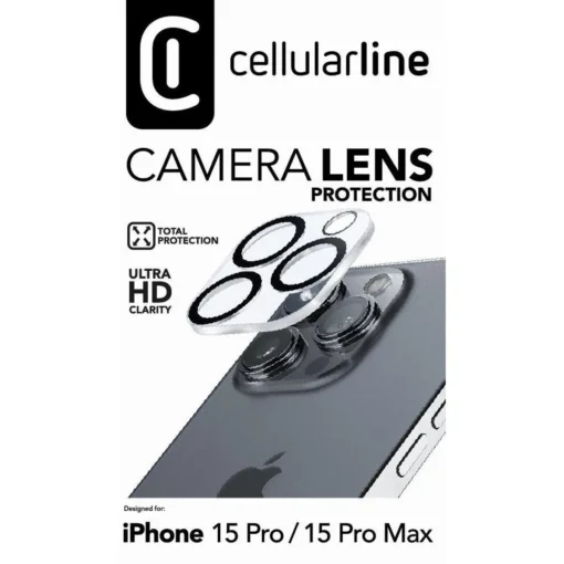 Закален протектор за камера за iPhone 15 Pro/15 Pro Max - Image 2