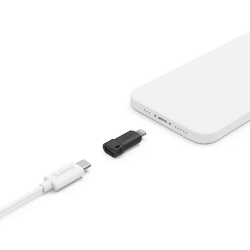 HAMA USB-C адаптер към Apple Lightning Plug, черен - Image 4