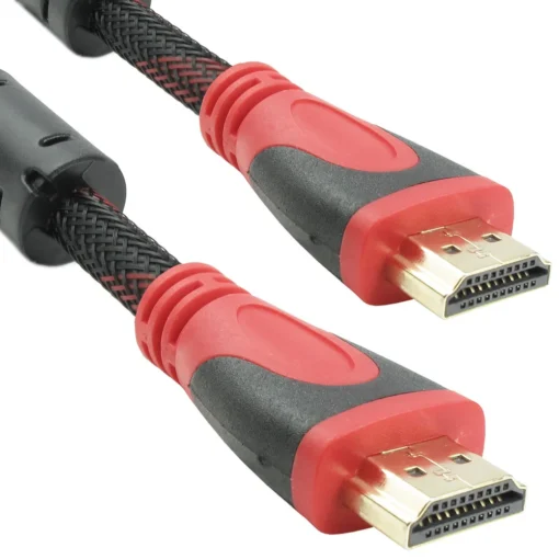 кабел за мобилен телефон Кабел DeTech HDMI - HDMI M/М 25m С оплетка и ферит -