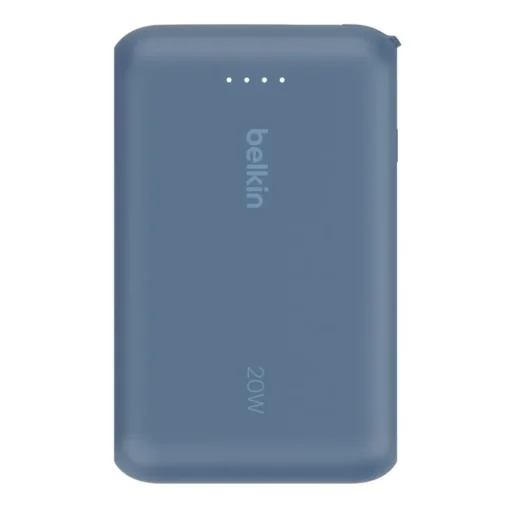 Belkin външна батерия BoostCharge 10k mAh 20w integrated кабел-C, port-C, blue