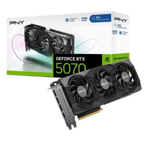 PNY видео карта GeForce RTX 5070 OC 3F 12GB 192-bit 672GB/s