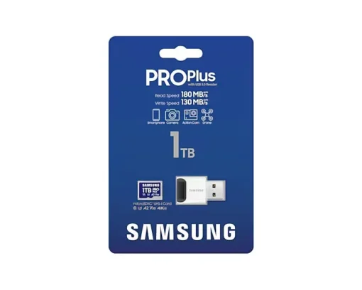 Samsung памет card MB-MD1T0SB/WW 1TB PRO Plus mSD + reader - Image 5