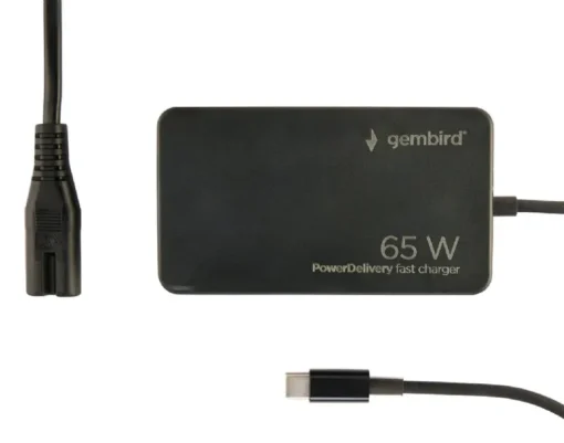 Gembird универсално зарядно 65W USB-C fast зарядно black