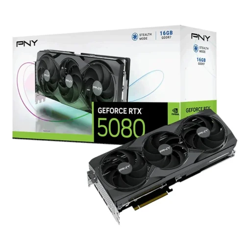 PNY видео карта GeForce RTX 5080 3F 16GB VCG508016TFXPB1