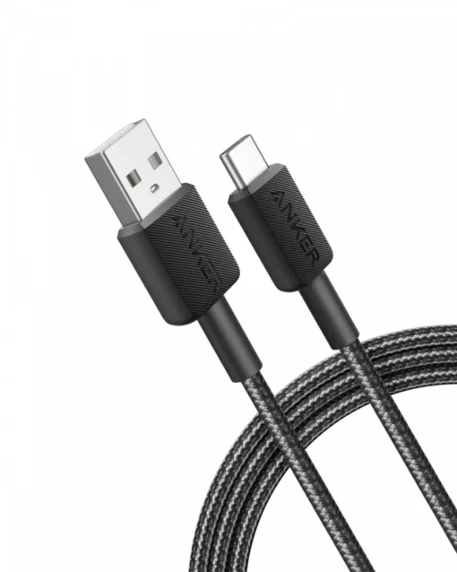 Anker 322 USB-A to USB-C кабел 1.8m black