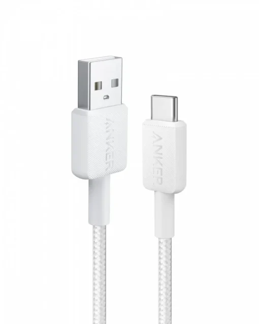 Anker 322 USB-A to USB-C кабел 1.8m white