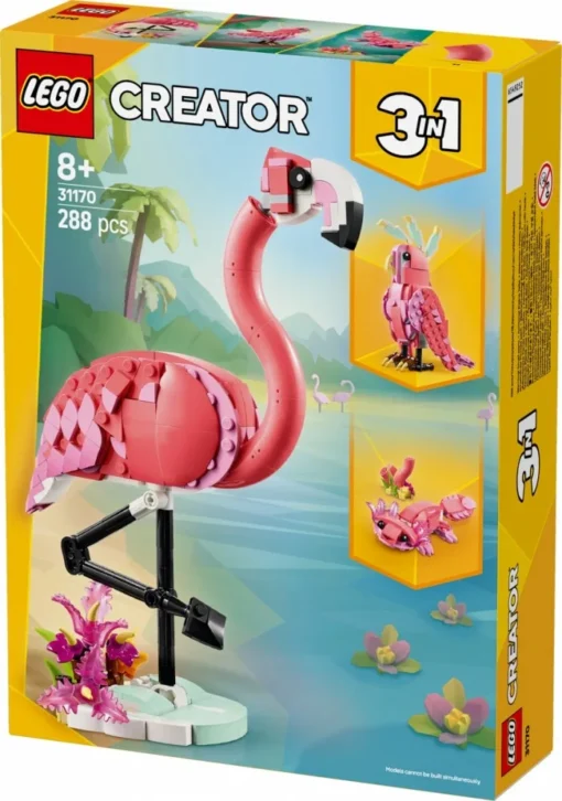 LEGO Klocki Creator 31170 Dzikie zwierzęta: różowy flaming - Image 2