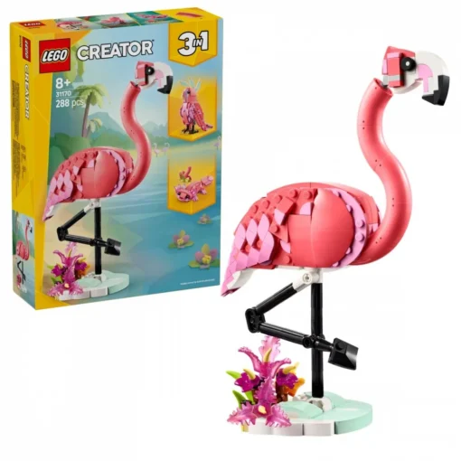 LEGO Klocki Creator 31170 Dzikie zwierzęta: różowy flaming - Image 4