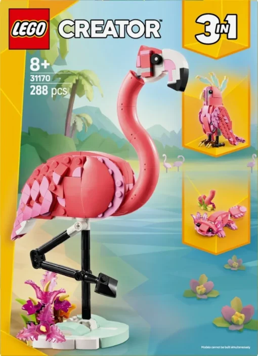 LEGO Klocki Creator 31170 Dzikie zwierzęta: różowy flaming - Image 5