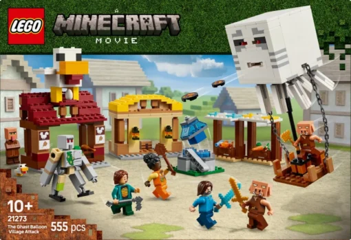 LEGO Klocki Minecraft 21273 Atak balonowego Ghasta na wioskę - Image 2