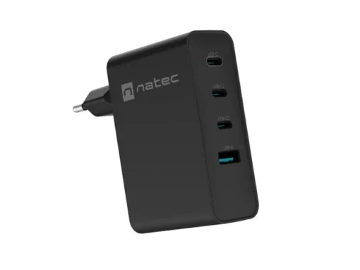 Natec USB зарядно Ribera GAN 3xUSBC + USBA 100W