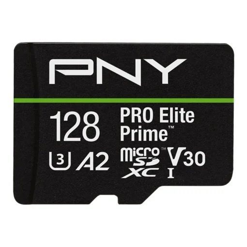 PNY памет card microSDXC Elite Prime 128GB + adapter SD + USB-A card reader - Image 3