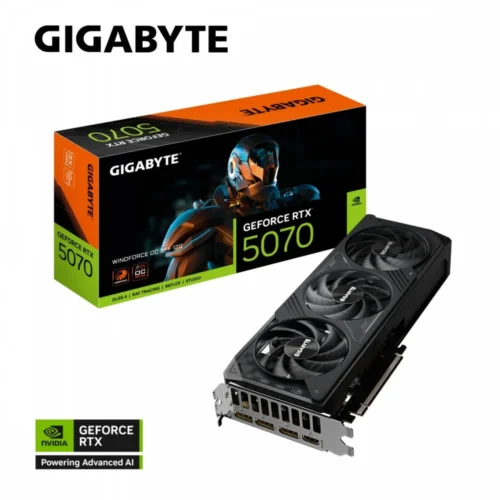Gigabyte видео карта RTX 5070 WINDFORCE OC S FF 12G 192BIT GDDR7 3DP