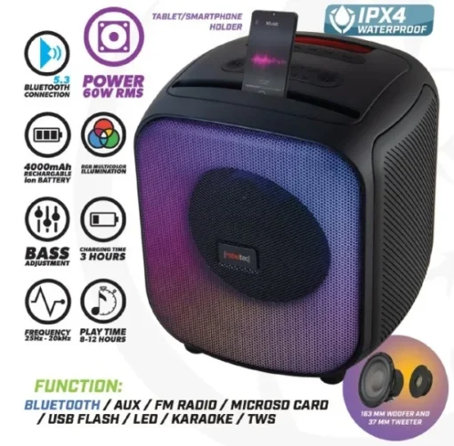 Rebeltec Bluetooth speaker FM/USB PowerCUBE 500 - Image 7