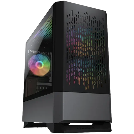 Кутия за компютър COUGAR MG140 Air RGB - Black Mini Tower Mini ITX / Micro ATX USB 3.0 x 2 USB 2.0 x 1 Mic x 1 / Audio x