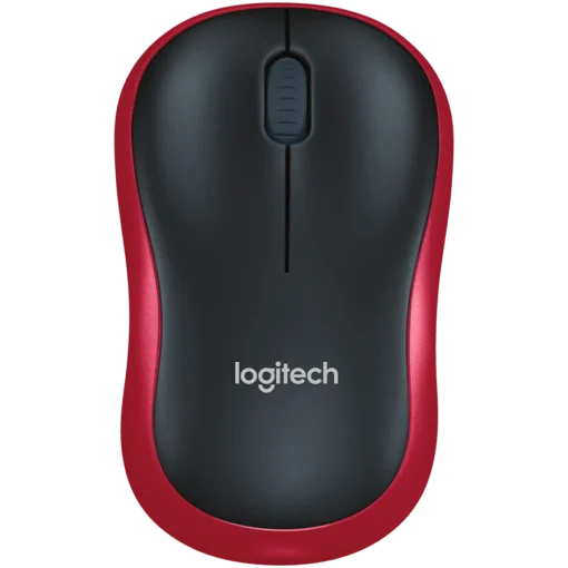 Безжична мишка LOGITECH M185 Wireless Mouse - RED - EER2