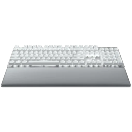 Геймърска клавиатура Razer Pro Type Ultra - US Layout, Wireless Mechanical Keyboard for Productivity, Razer Yellow Mechanical Switch, Bluetooth and Razer HyperSpeed (2.4GHz), Backlit keys (white LED), USB-C, Plush leatherette wrist rest, Soft-touch c - Image 6