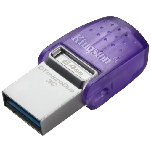 USB памет Kingston 64GB DataTraveler microDuo 3C 200MB/s dual USB-A + USB-C - Image 2