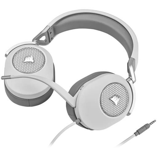 Геймърски слушалки Corsair HS65 Surround Headset, White - EU - Image 5