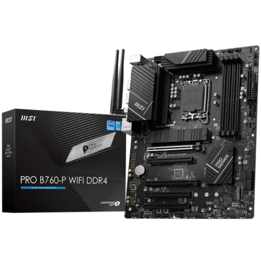 Дънна платка MSI PRO B760-P WIFI DDR4 ATX Socket 1700 Dual Channel DDR4 5333(OC)MHz 2x PCIe x16 slots 2x M.2 slots 1x HD