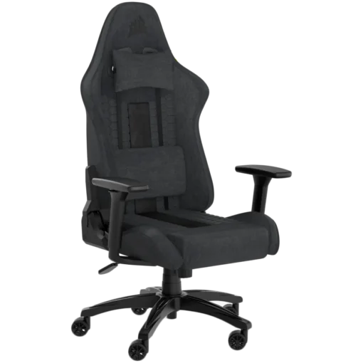 Геймърски стол CORSAIR TC100 RELAXED Gaming Chair Fabric - Grey and Black