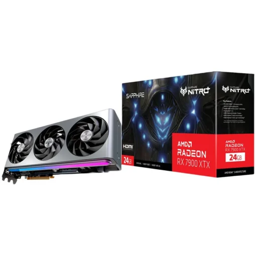 Видео карта SAPPHIRE AMD RADEON NITRO+ RX 7900 XTX GAMING OC VAPOR-X 24GB GDDR6 384bit 2680MHz / 24Gbps 2x DP 2x HDMI 3