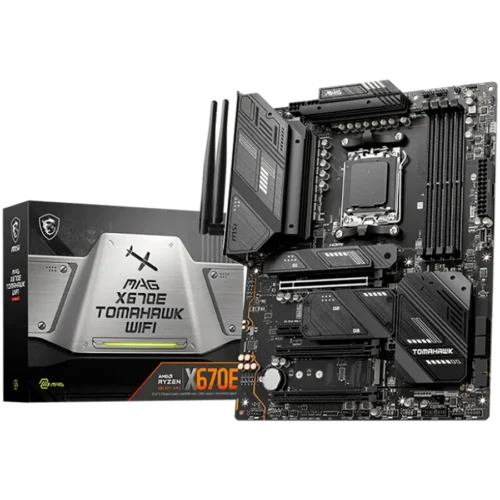 Дънна платка MSI MEG X670E TOMAHAWK WIFI ATX Socket AM5 4xDDR5 Dual Channel DDR5 up to 6000(OC)MHz 3x PCIe 3.0 16 slots