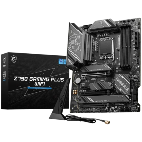 Дънна платка MSI Z790 GAMING PLUS WIFI  LGA 1700 4xDDR5 Dual Channel DDR5 up to 7200+(OC)MHz 3x PCIe x16 slot 4x M.2 slo