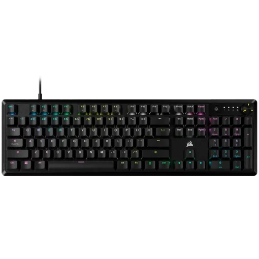 Геймърска клавиатура CORSAIR K70 CORE RGB Mechanical Gaming Keyboard — Black Backlit RGB LED MLX Red linear