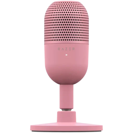 Геймърски микрофон Razer Seiren V3 Mini - Quartz Pink Ultra-compact Streaming