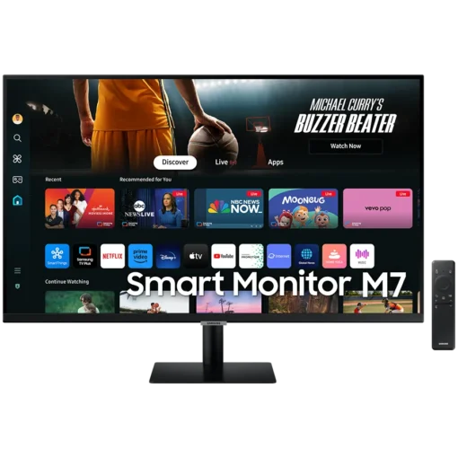 Монитор Monitor LED Samsung LS32DM702UUXDU SMART M70D 32" UHD FLAT 16:9 (3840x2160) VA 60Hz 300 cd/m2 3000:1 HDR10 4ms 1