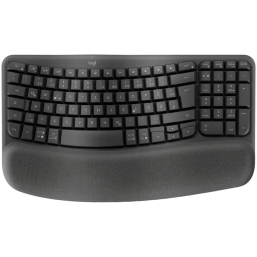 Клавиатура LOGITECH Wave Bluetooth ergonomic keyboard - GRAPHITE - US INTL - B2B