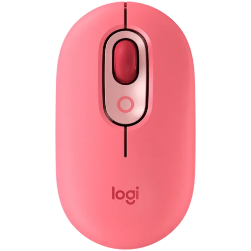 Мишка за компютър LOGITECH POP Mouse with emoji - ROSE - BT - EMEA28i-935 - FY25