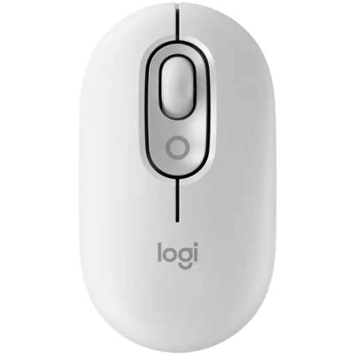 Мишка за компютър LOGITECH POP Mouse with emoji - OFF-WHITE - BT - EMEA28i-935 - FY25