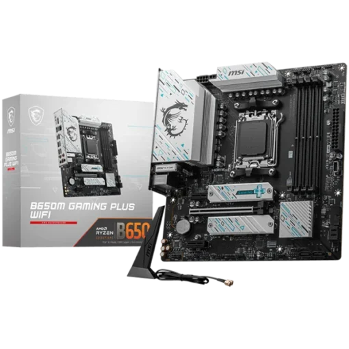 Дънна платка MSI B650M GAMING PLUS WIFI mATX AMD Ryzen Dual Channel DDR5 7200+(OC)MHz 1x PCIe x16 slot 2x PCI-Ex1 slots