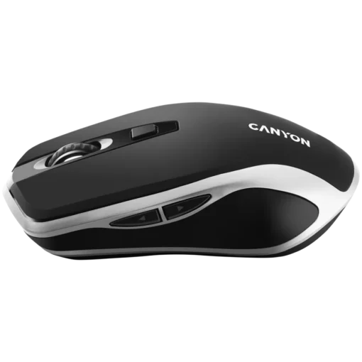 Безжична мишка CANYON mouse MW-19 EU Wireless Charge Black Silver - Image 3