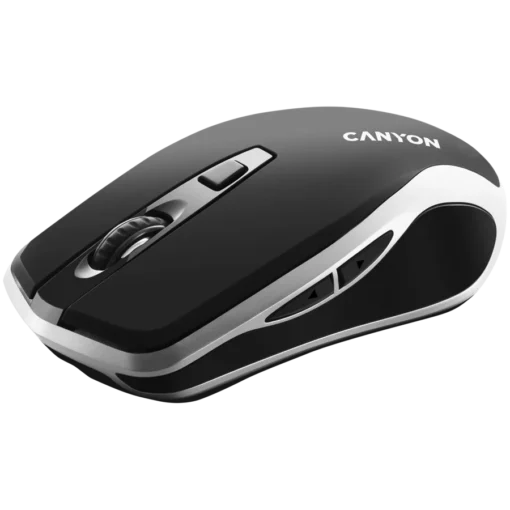 Безжична мишка CANYON mouse MW-19 EU Wireless Charge Black Silver - Image 4