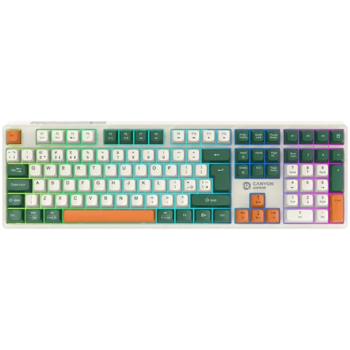 Геймърска клавиатура CANYON keyboard Shadder GKW-11 Mech RGB UK/US Wireless