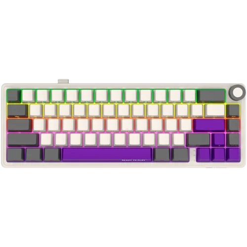 Геймърска клавиатура LORGAR KBP70MW Wireless 65% Mechanical Gaming Keyboard Pro Beige EN