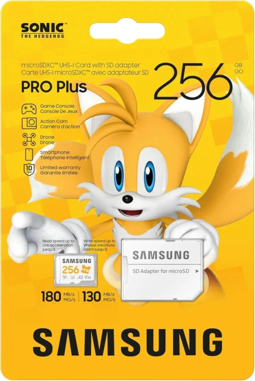 Карта памет Samsung SONIC PRO PLUS microSDXC UHS-I 256GB Адаптер