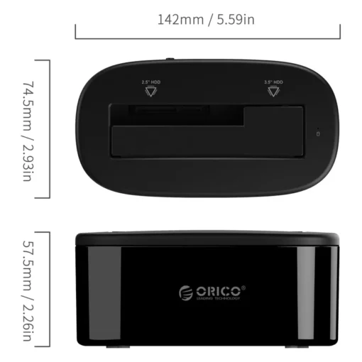 Orico докинг станция Storage - HDD/SSD Dock - 2.5 and 3.5 inch USB3.0 - 6218US3 - Image 4