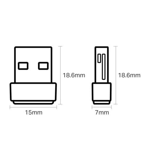 Безжичен USB адаптер TP-LINK Archer T2U Nano AC600 - Image 3