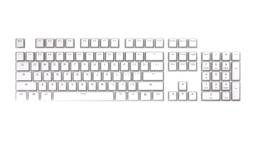 Капачки за механична клавиатура ENDORFY - 124 бр PBT - Onyx White - Image 4