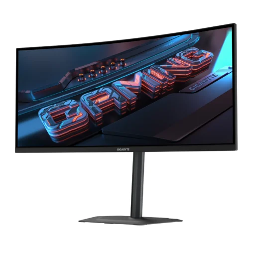 Геймърски Монитор Gigabyte G34WQCP - 34" SS VA WQHD 3440x1440, Curved 1500R, 180Hz, 1ms, HDR Ready - Image 2