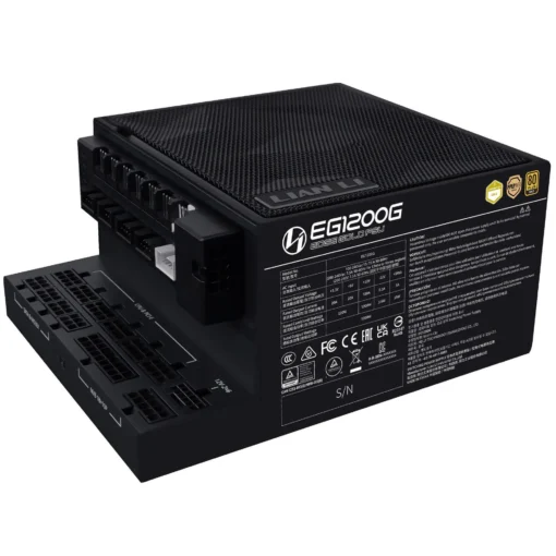 Захранващ блок Lian Li EDGE 1200W 80+ Gold PCIe 5.1, ATX 3.1 - Черно - Image 3