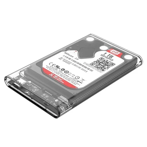 Orico външна кутия за диск Storage - Case - 2.5 inch 10Gbps Type-C Transparent - 2139C3-G2-CR-EP - Image 2