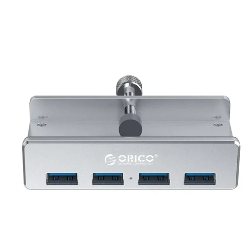 Orico хъб USB 3.0 HUB Clip Type 4 port -  Aluminum - MH4PU-SV - Image 3